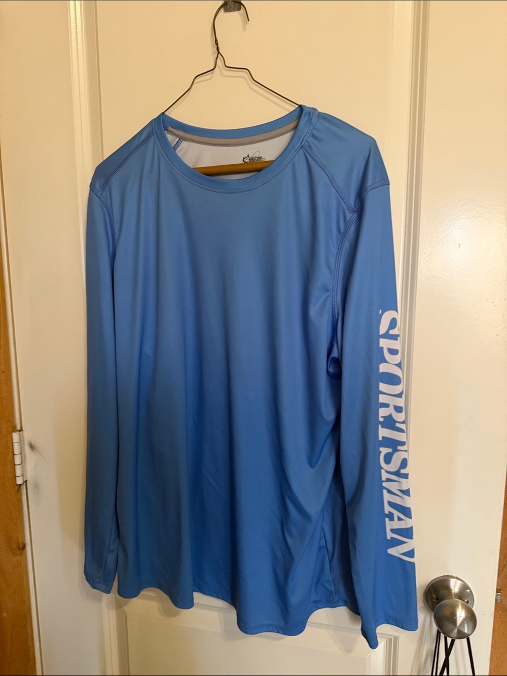 Bass Pro Shops Light Blue Long-Sleeve 'SPORTSMAN' Performance Shirt